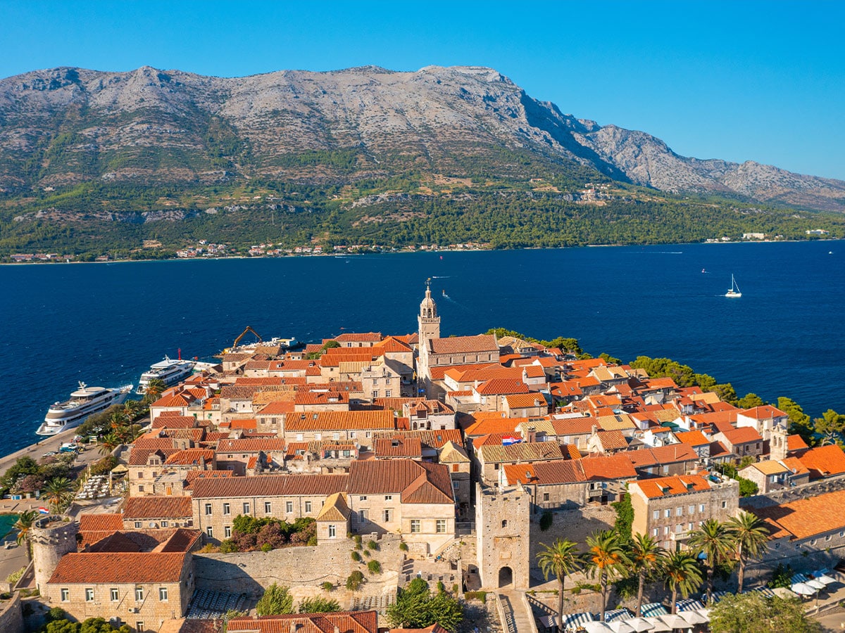 Korcula town on Korcula island
